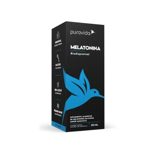 Melatonina Gotas - 20ml  Puravida