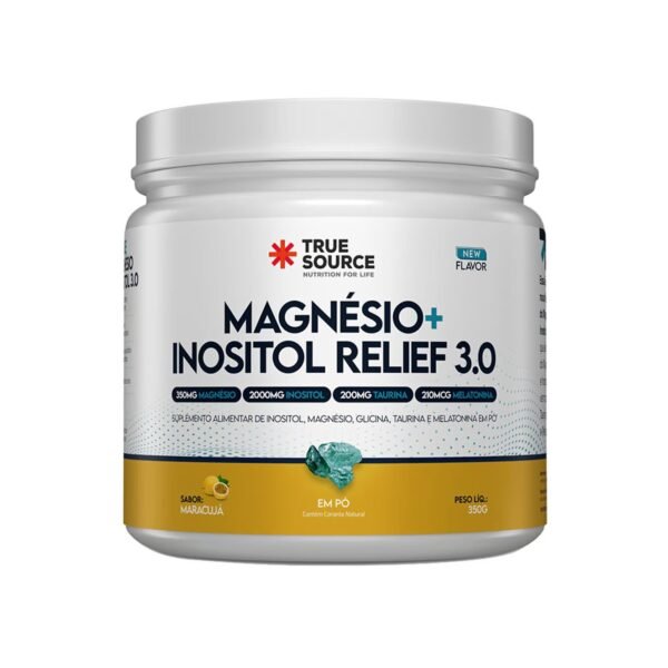 Magnésio+Inositol Relief 3.0 Maracujá -True Source 350g.