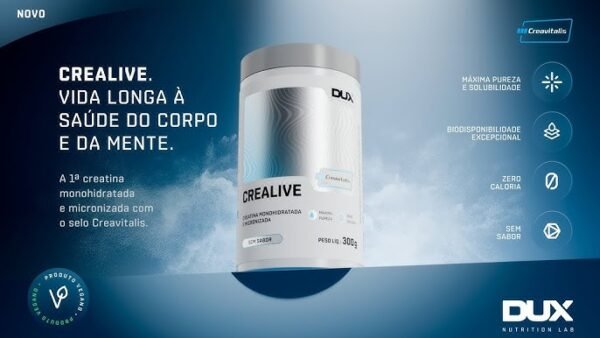 Creatina Crealive (Creavitalis)- 300g - Dux - Image 3