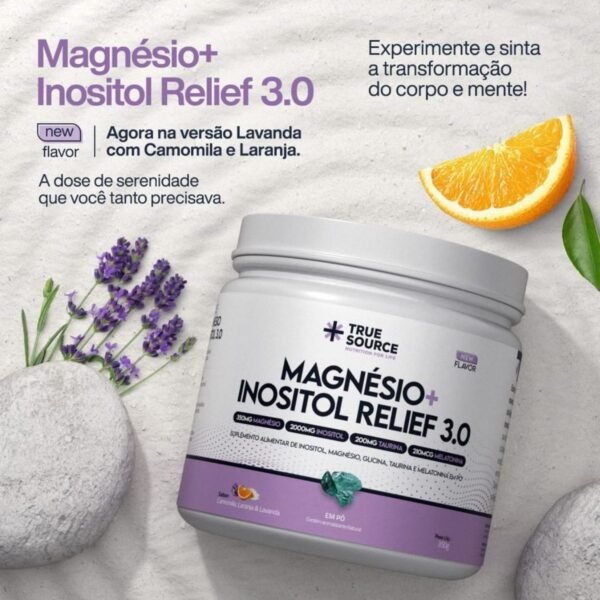 Magnésio+Inositol Relief 3.0 Maracujá -True Source 350g. - Image 3