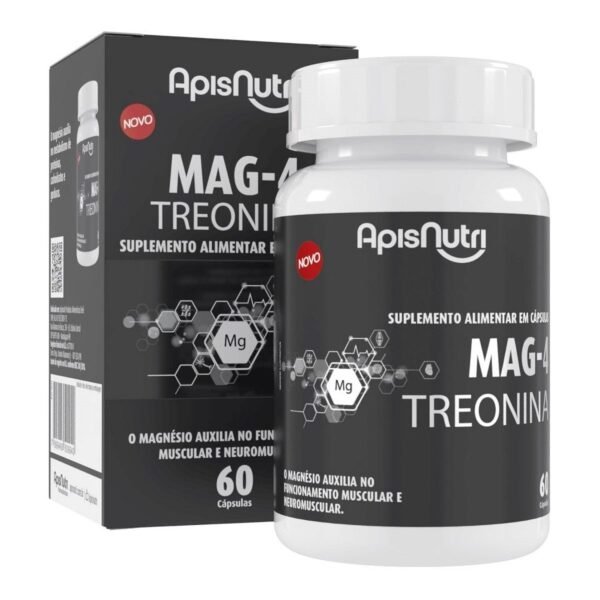 Mag-4 + Treonina - 60 cápsulas - Apisnutri